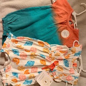 Burt’s Bee Colorful Baby Romper Set